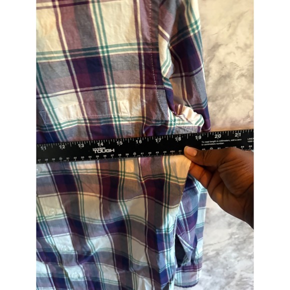 J.Crew Slim Untucked Flex Washed Mens Plaid Long Sleeve Button Down Shirt‎ Small - Picture 7 of 7